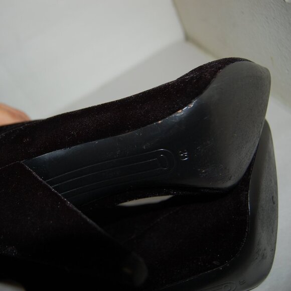 39/8.5 Stella Luna Stretch Velvet Leather Over Knee High Heels Thigh Hight Boots - Picture 8 of 11